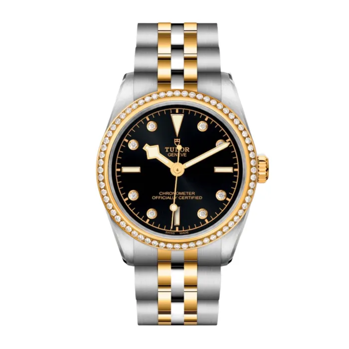 Bracelets Tudor Tudor Black Bay 31mm Watch Ref M796130005 Black Diamond Index Dial 18K Yellow Gold Diamond Bezel Two Tone Stainless Steel and 18K Yellow Gold Bracelet Bracelets Tudor Tudor Black Bay 31mm Watch Ref M796130005 Black Diamond Index Dial 18K Yellow Gold Diamond Bezel Two Tone Stainless Steel and 18K Yellow Gold Bracelet