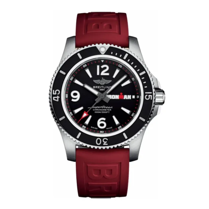 Breitling Bracelets Breitling Mens Superocean Automatic 44 Ironman Limited Edition Stainless Steel Black dial Watch A17371A11B1S1 Breitling Bracelets Breitling Mens Superocean Automatic 44 Ironman Limited Edition Stainless Steel Black dial Watch A17371A11B1S1