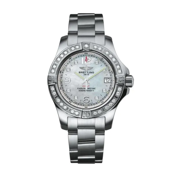 Breitling Necklaces Breitling Colt Lady Stainless Steel 33mm MotherofPearl dial Watch A77388531A1A1