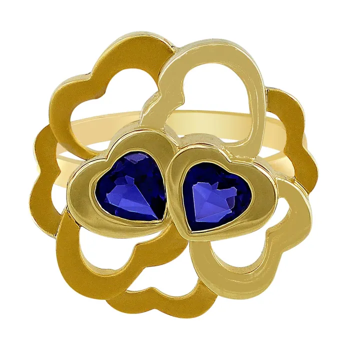 Carrera Y Carrera Rings Carrera Y Carrera 18kt Yellow Gold Flower Iolite Ring