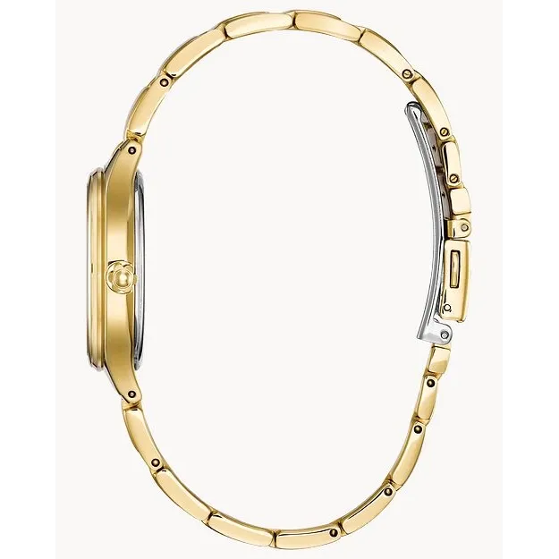 Citizen Corso GoldTone Steel Silver Dial EcoDrive Citizen Rings
