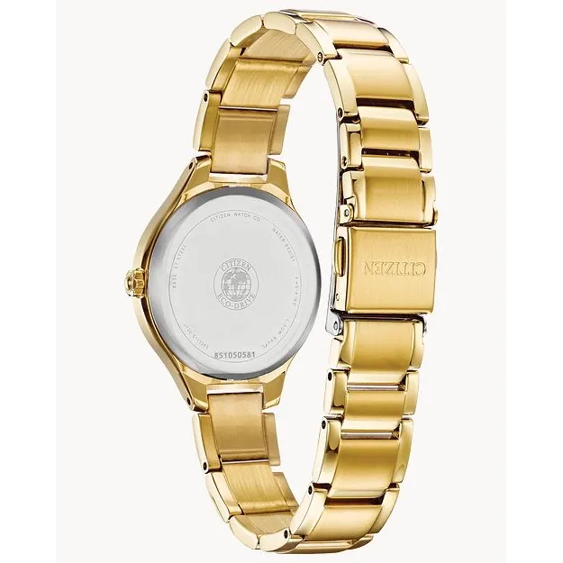 Citizen Corso GoldTone Steel Silver Dial EcoDrive Citizen Rings