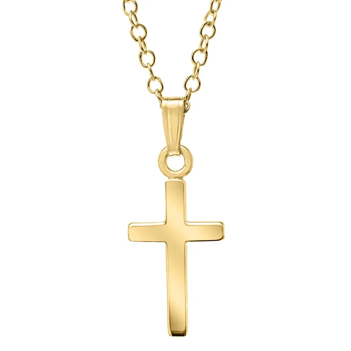 Croghans Necklaces Baby 14K Gold Filled Cross Pendant Necklace