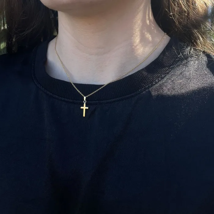 Croghans Necklaces Baby 14K Gold Filled Cross Pendant Necklace