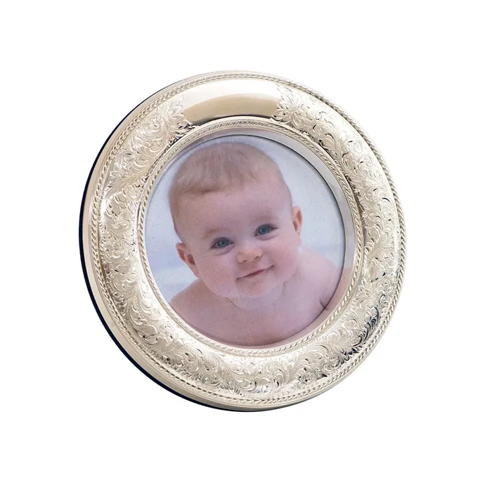 Croghans Rings Sterling Silver Nostalgia Round Picture Frame