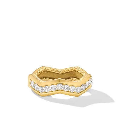 David Yurman 5mm Pave Stax Ring David Yurman Rings