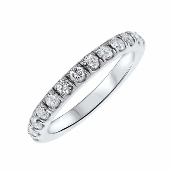 Diamond Source NYC Rings 14kt White Gold Diamond Wedding Band 107ct Diamonds B5300