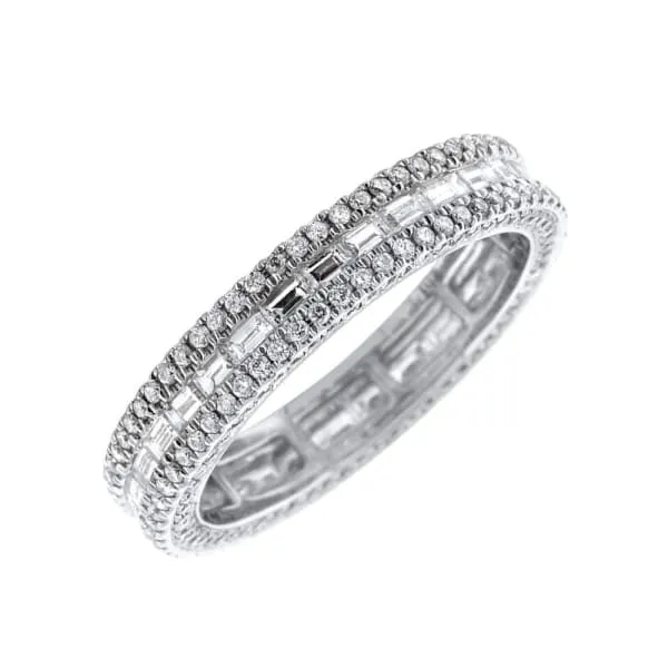 Diamond Source NYC Rings 18kt White Gold Diamond Eternity Band KR07605A1
