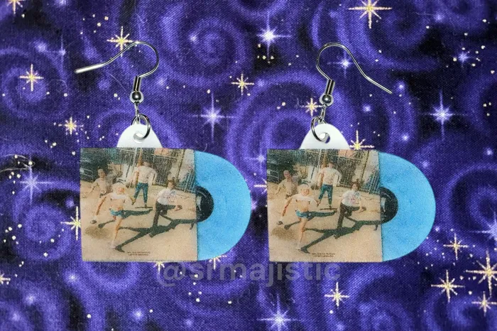 Earrings Amyl and the Sniffers Cartoon Darkness Vinyl Album Handmade Earrings Sam Makes Things Earrings Amyl and the Sniffers Cartoon Darkness Vinyl Album Handmade Earrings Sam Makes Things