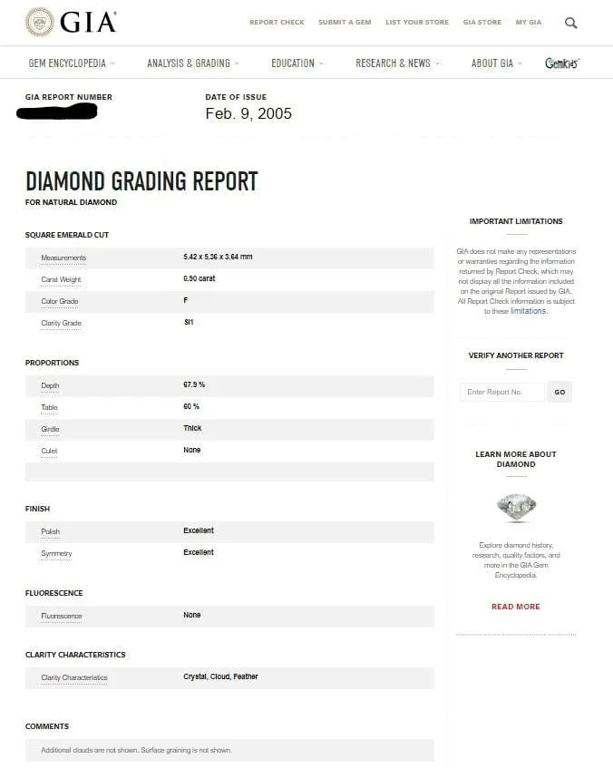 Earrings CJ Charles Jewelers Estate Platinum 422ctw Asscher Cut Diamond Earrings GIA Certified