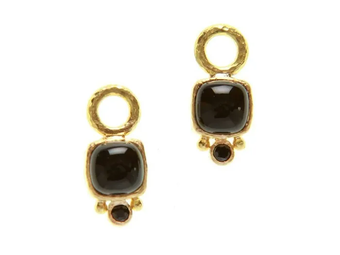 Earrings Elizabeth Locke Elizabeth Locke Cushion Cabochon Onyx Earring Charms Earrings Elizabeth Locke Elizabeth Locke Cushion Cabochon Onyx Earring Charms