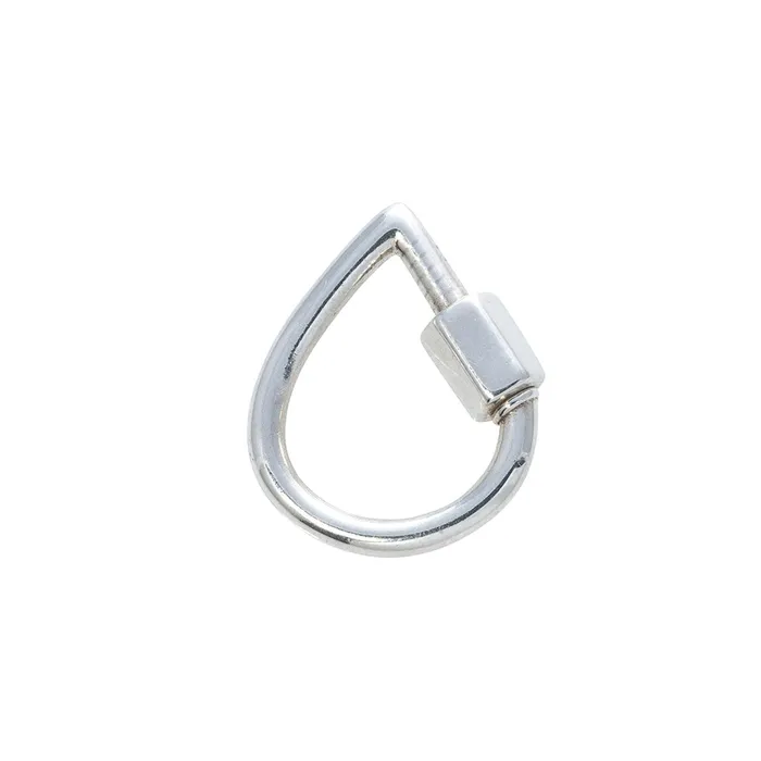 Earrings Marla Aaron Marla Aaron Silver Baby Drop Lock