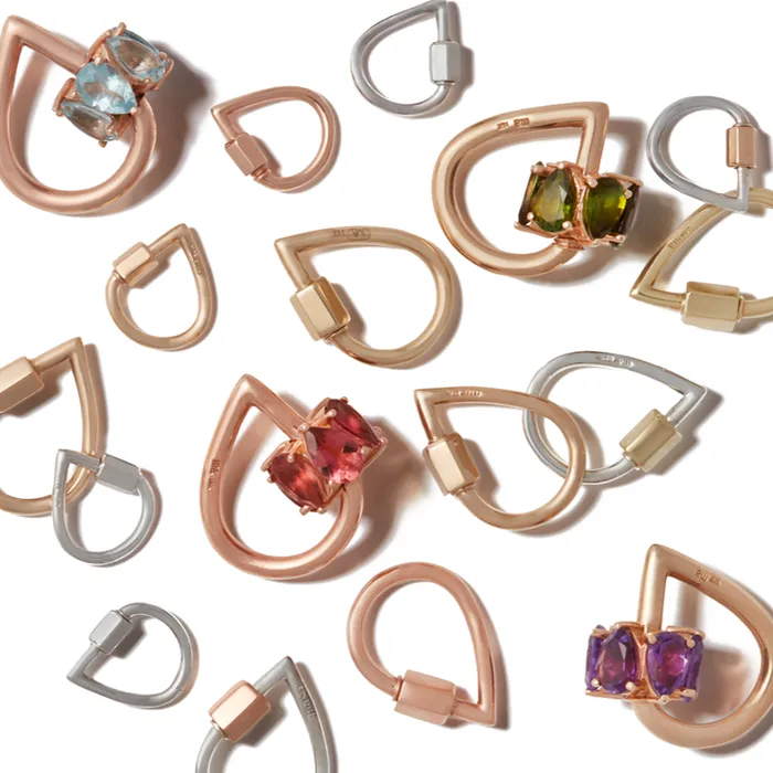 Earrings Marla Aaron Marla Aaron Silver Baby Drop Lock