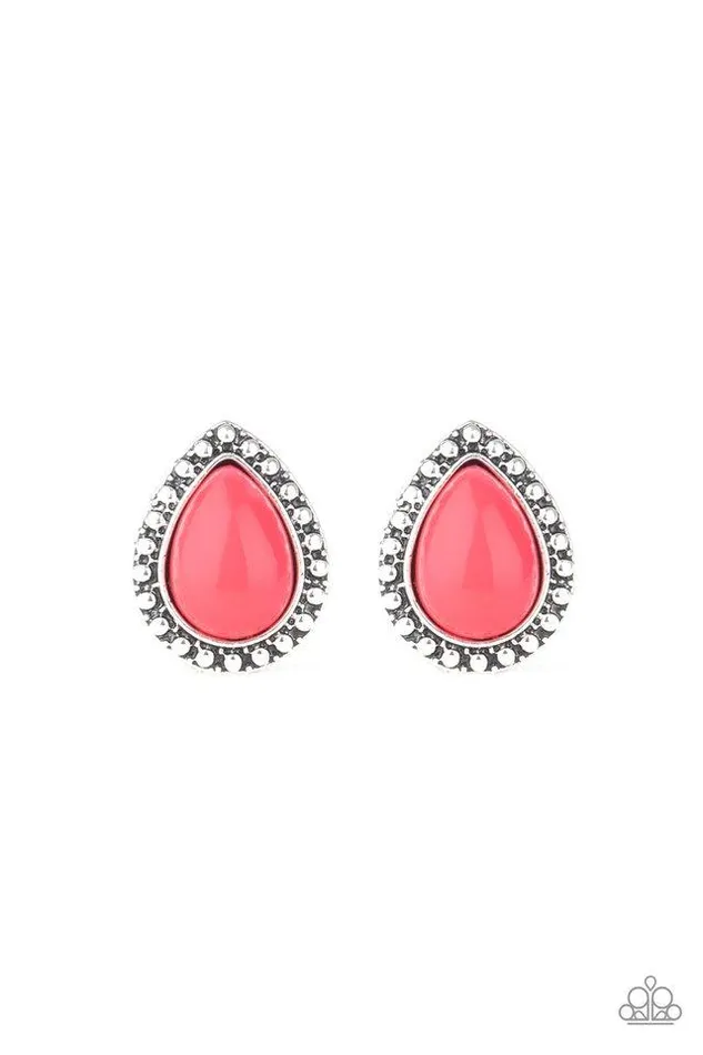 Earrings Paparazzi Earring Boldly Beaded Pink Paparazzi Jewelry