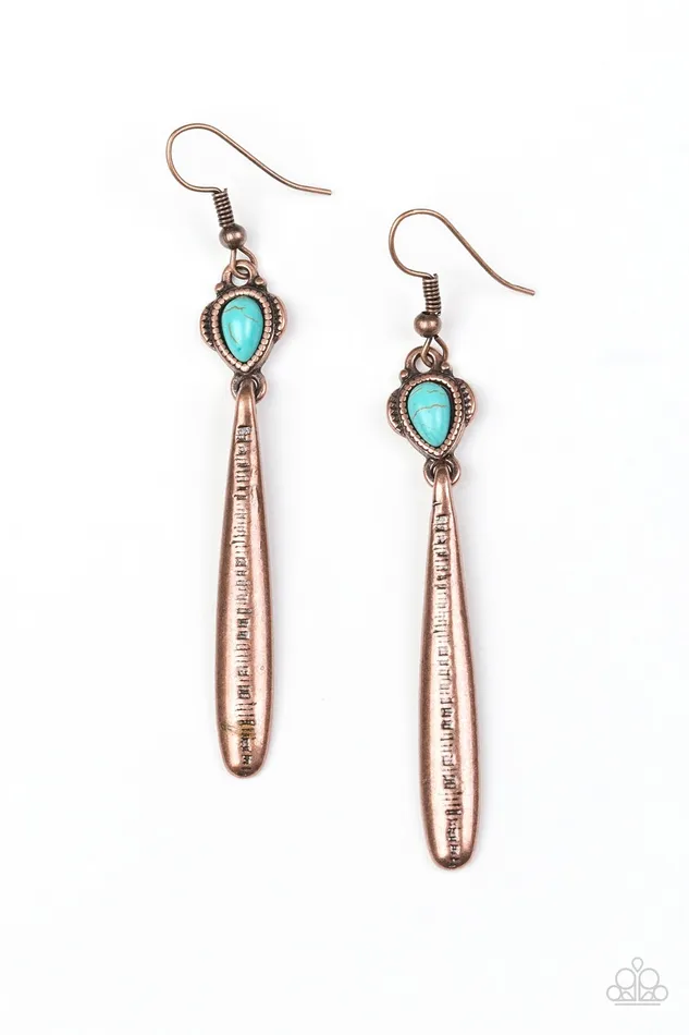 Earrings Paparazzi Earring Colorfully Canyonland Copper Paparazzi Jewelry