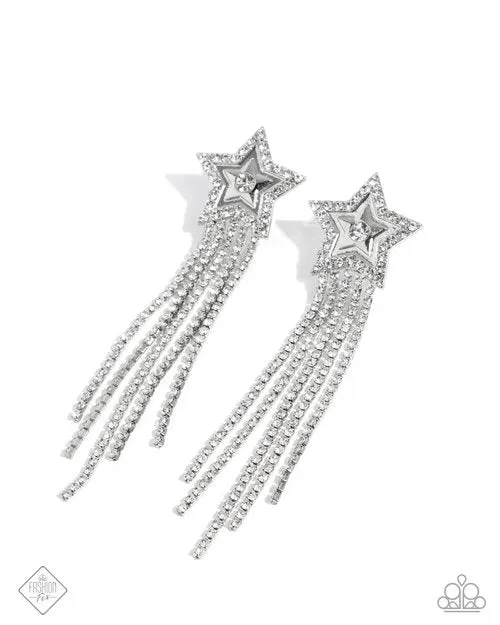 Earrings Paparazzi Earring Currently Cosmic White Paparazzi Jewelry Earrings Paparazzi Earring Currently Cosmic White Paparazzi Jewelry