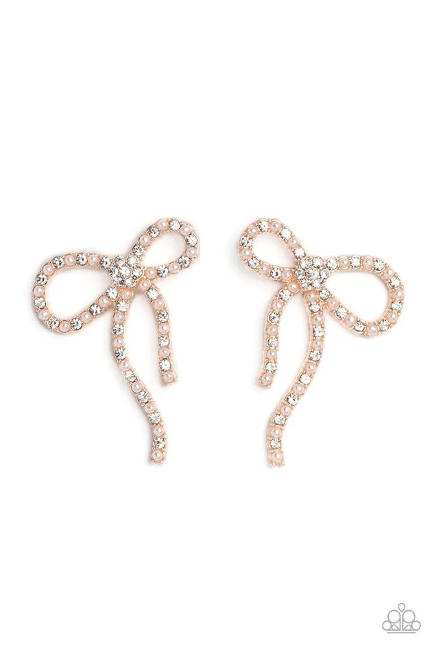 Earrings Paparazzi Earring Deluxe Duet Rose Gold Paparazzi Jewelry Earrings Paparazzi Earring Deluxe Duet Rose Gold Paparazzi Jewelry