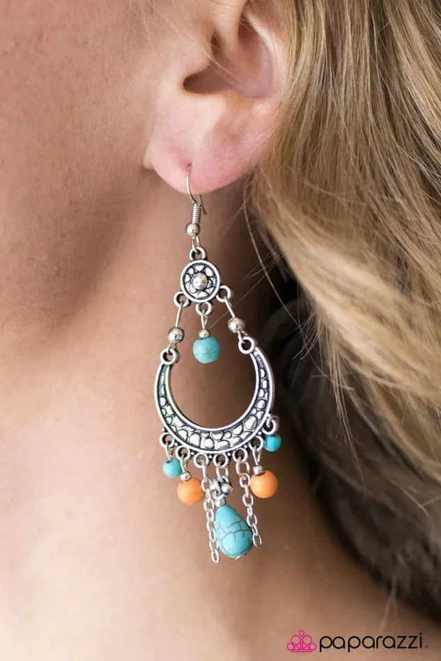 Earrings Paparazzi Earring Mighty Mojave Multi Paparazzi Jewelry
