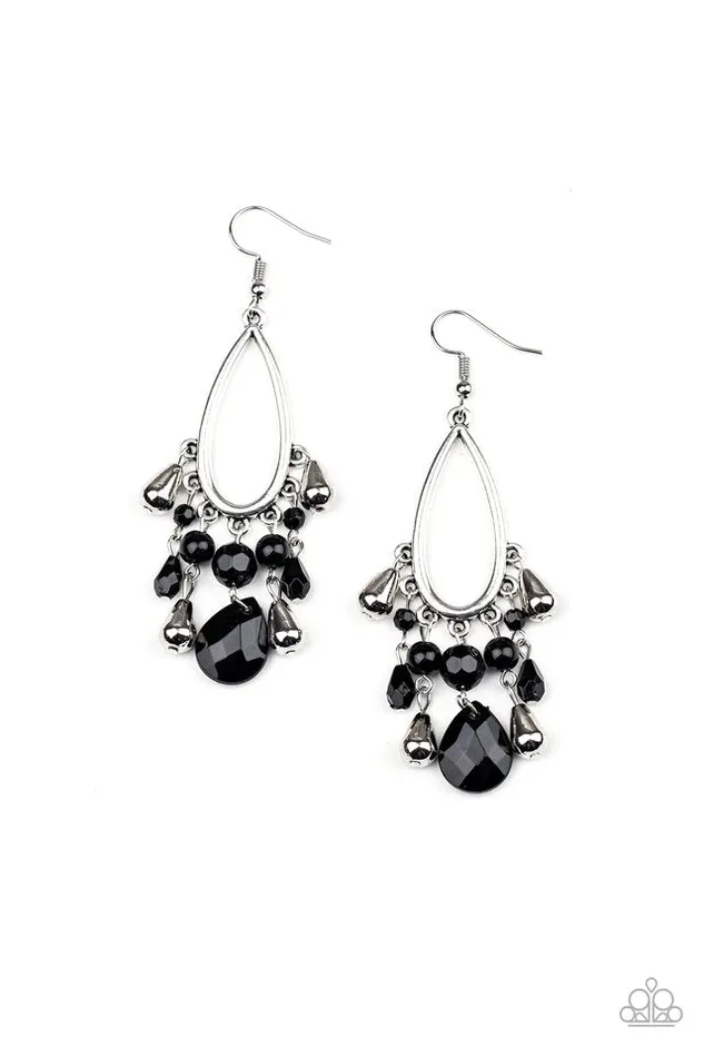 Earrings Paparazzi Earring Summer Catch Black Paparazzi Jewelry Earrings Paparazzi Earring Summer Catch Black Paparazzi Jewelry