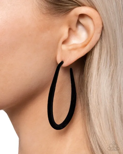 Earrings Paparazzi Earring The Right Angle Black Paparazzi Jewelry