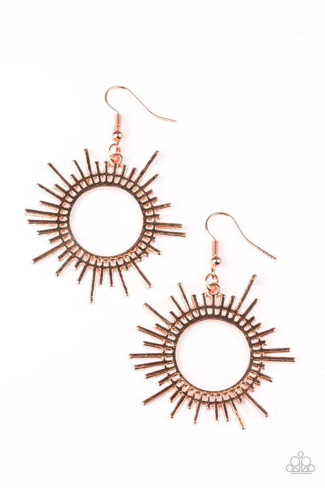 Earrings Paparazzi Jewelry Paparazzi Earring All Sizzle Copper