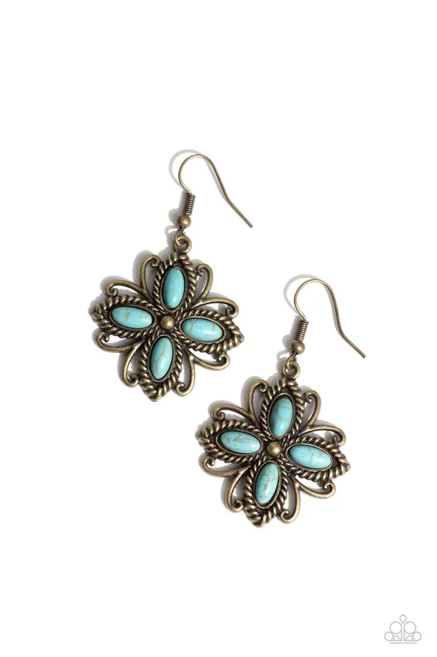 Earrings Paparazzi Jewelry Paparazzi Earring Badlands Ballad Brass