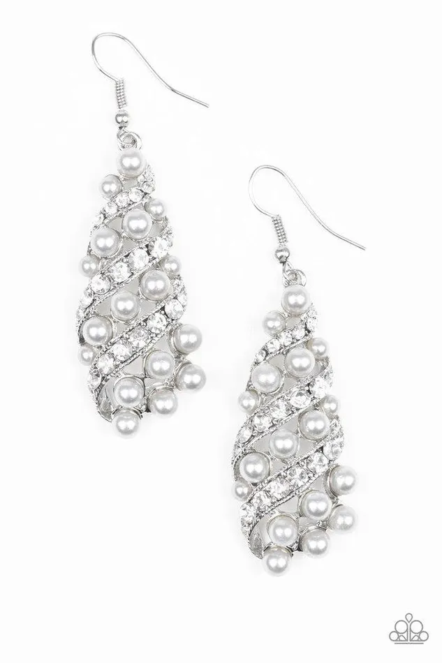 Earrings Paparazzi Jewelry Paparazzi Earring Ballroom Waltz Silver