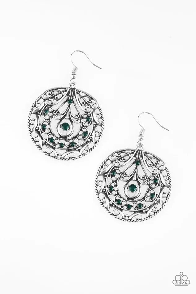 Earrings Paparazzi Jewelry Paparazzi Earring Choose To Sparkle Green