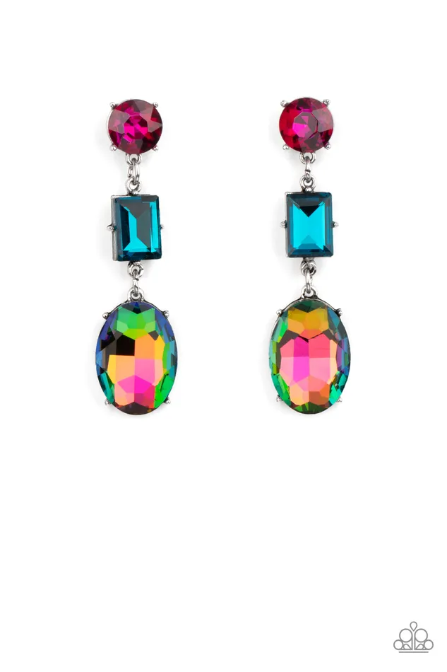 Earrings Paparazzi Jewelry Paparazzi Earring Extra Envious Multi