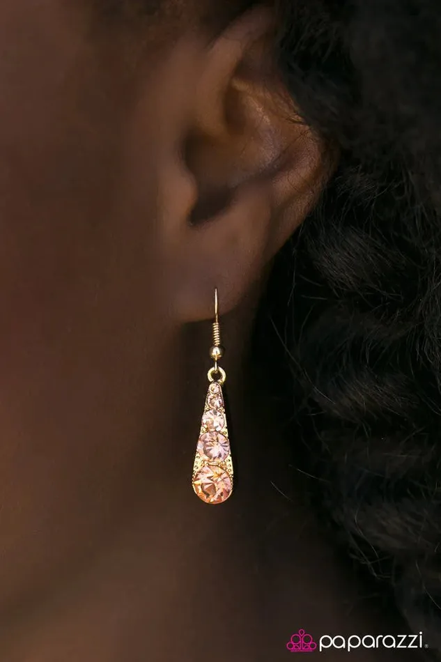 Earrings Paparazzi Jewelry Paparazzi Earring Friends In High Places Gold