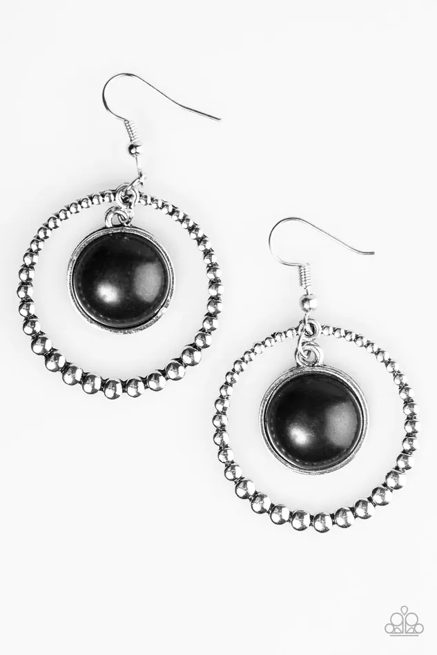 Earrings Paparazzi Jewelry Paparazzi Earring Give It My WEST Black