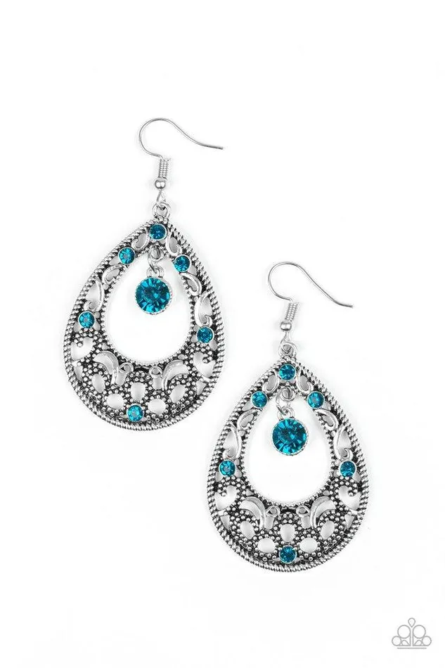 Earrings Paparazzi Jewelry Paparazzi Earring Gotta Get That Glow Blue