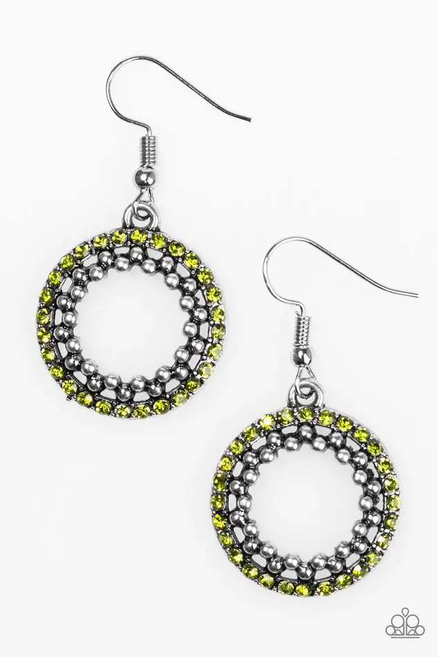 Earrings Paparazzi Jewelry Paparazzi Earring Light The Way Green