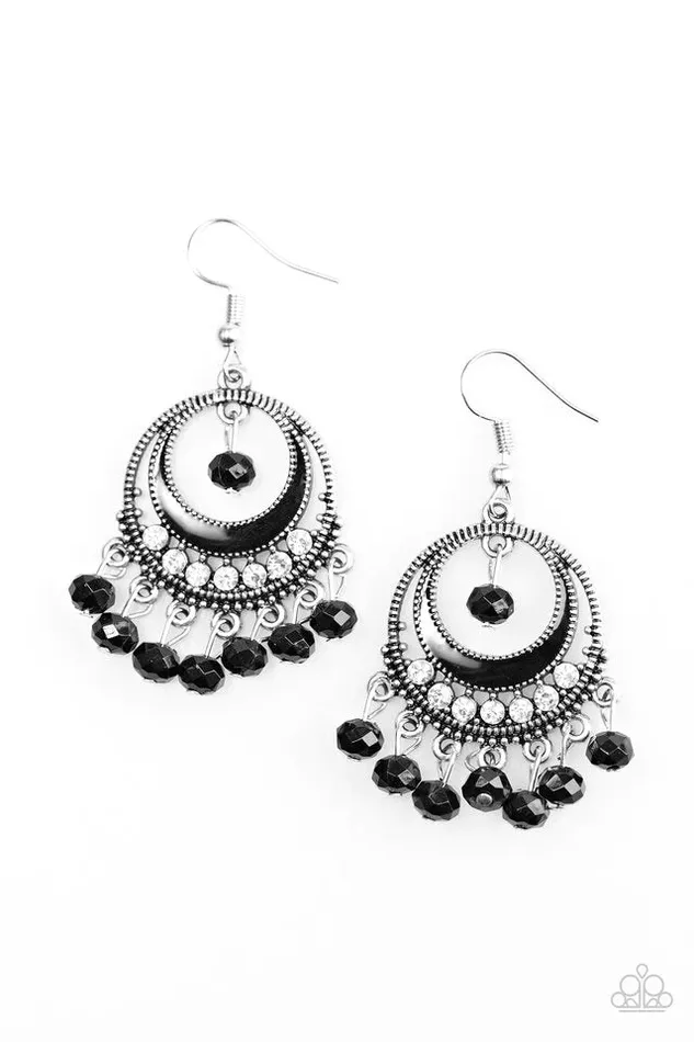 Earrings Paparazzi Jewelry Paparazzi Earring Meet Me At Midnight Black