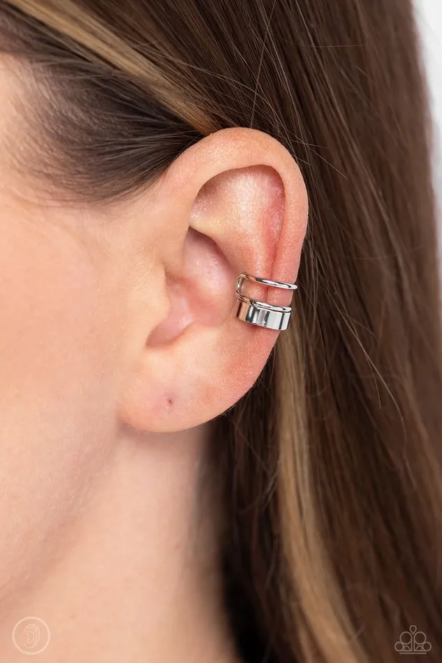 Earrings Paparazzi Jewelry Paparazzi Earring Never Look STACK Silver