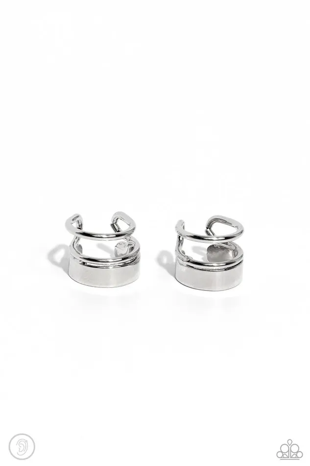 Earrings Paparazzi Jewelry Paparazzi Earring Never Look STACK Silver Earrings Paparazzi Jewelry Paparazzi Earring Never Look STACK Silver