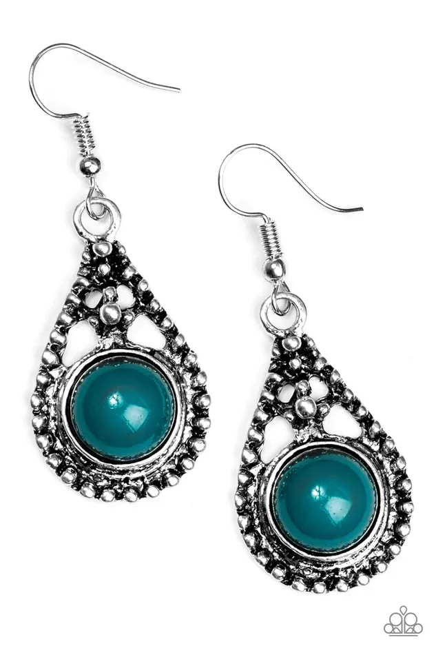 Earrings Paparazzi Jewelry Paparazzi Earring Not All HUE Wander Blue