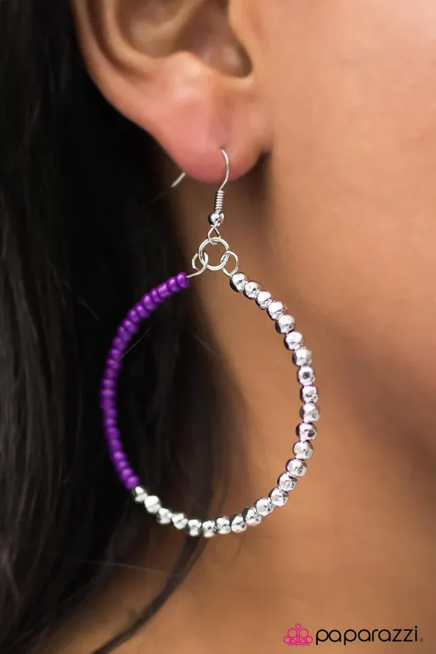 Earrings Paparazzi Jewelry Paparazzi Earring Now Youre Talkin Purple