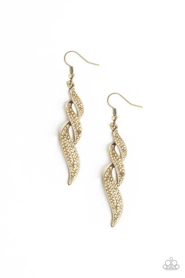 Earrings Paparazzi Jewelry Paparazzi Earring On Fire Brass