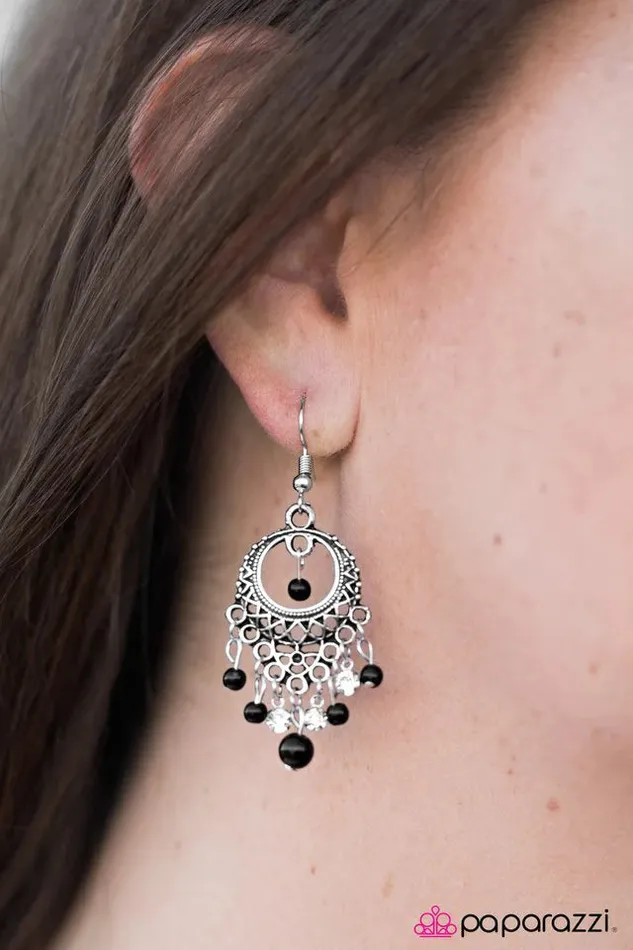 Earrings Paparazzi Jewelry Paparazzi Earring Paris After Midnight Black