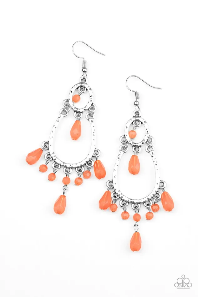 Earrings Paparazzi Jewelry Paparazzi Earring Summer Sorbet Orange