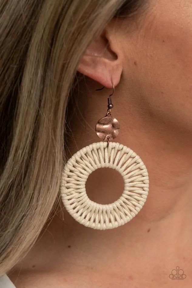 Earrings Paparazzi Jewelry Paparazzi Earring Total Basket Case Copper