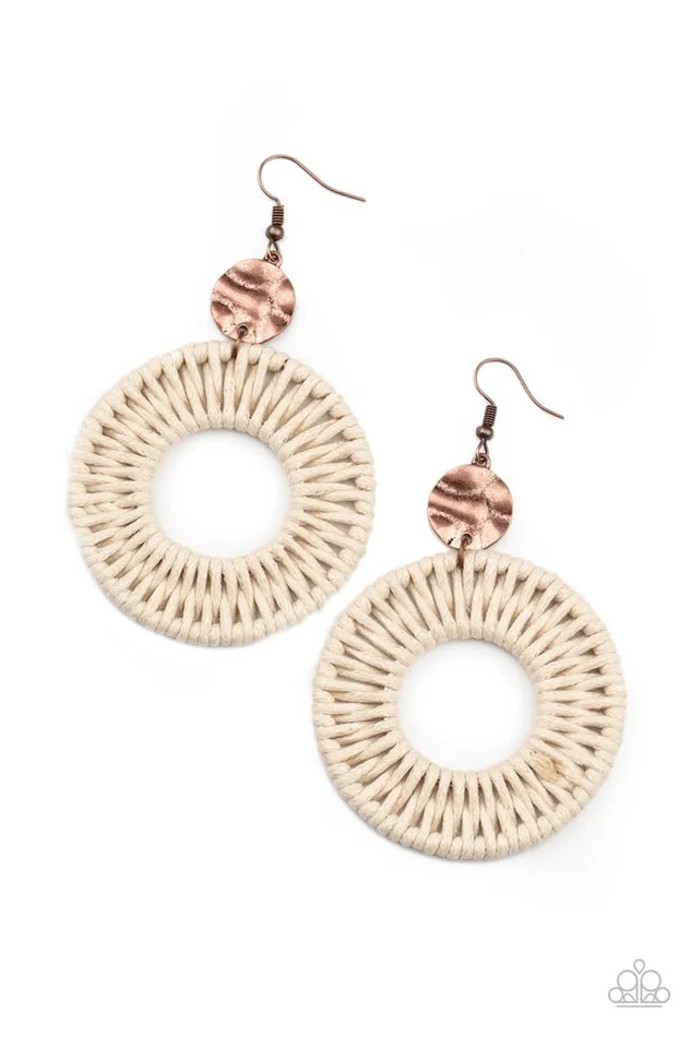 Earrings Paparazzi Jewelry Paparazzi Earring Total Basket Case Copper Earrings Paparazzi Jewelry Paparazzi Earring Total Basket Case Copper