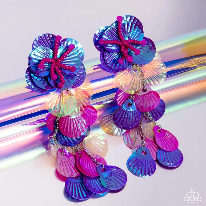 Earrings Paparazzi Jewelry Paparazzi Earring Under the Waves Purple Earrings Paparazzi Jewelry Paparazzi Earring Under the Waves Purple