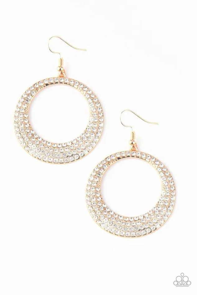 Earrings Paparazzi Jewelry Paparazzi Earring Very Victorious Gold