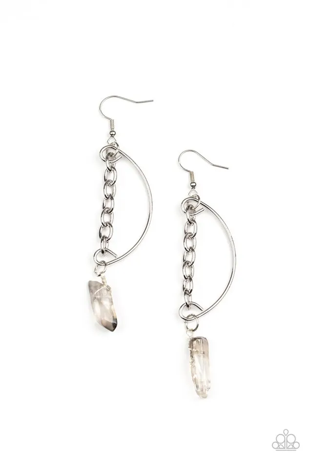 Earrings Paparazzi Jewelry Paparazzi Earring Yin to My Yang Silver Earrings Paparazzi Jewelry Paparazzi Earring Yin to My Yang Silver