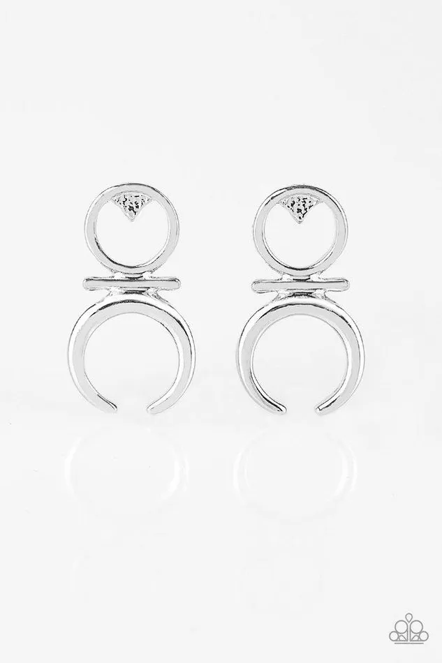 Earrings Paparazzi Jewelry Paparazzi Earrings Giza Goddess Silver