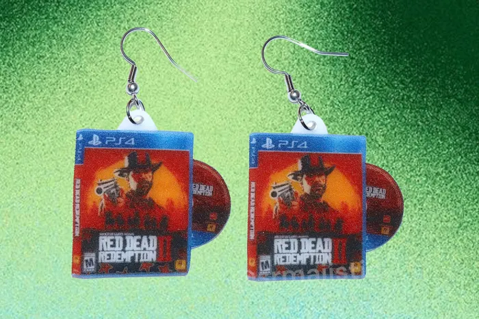 Earrings Red Dead Redemption 2 PS4 Game 2D detailed Handmade Earrings Sam Makes Things Earrings Red Dead Redemption 2 PS4 Game 2D detailed Handmade Earrings Sam Makes Things