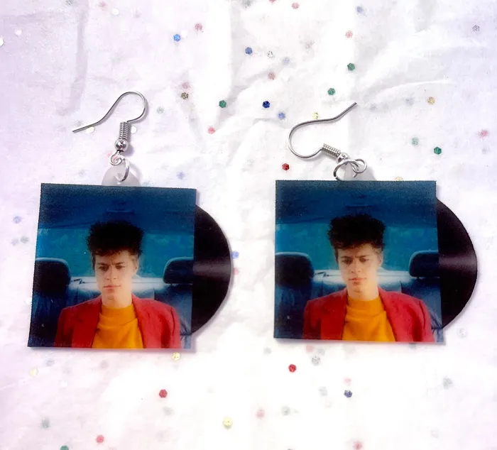 Earrings Sam Makes Things Christian Leave MilksopDarling Vinyl Singles Handmade Earrings