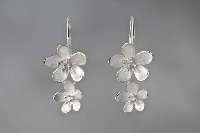 Elise Moran Earrings Apple Blossom Doubled Earrings